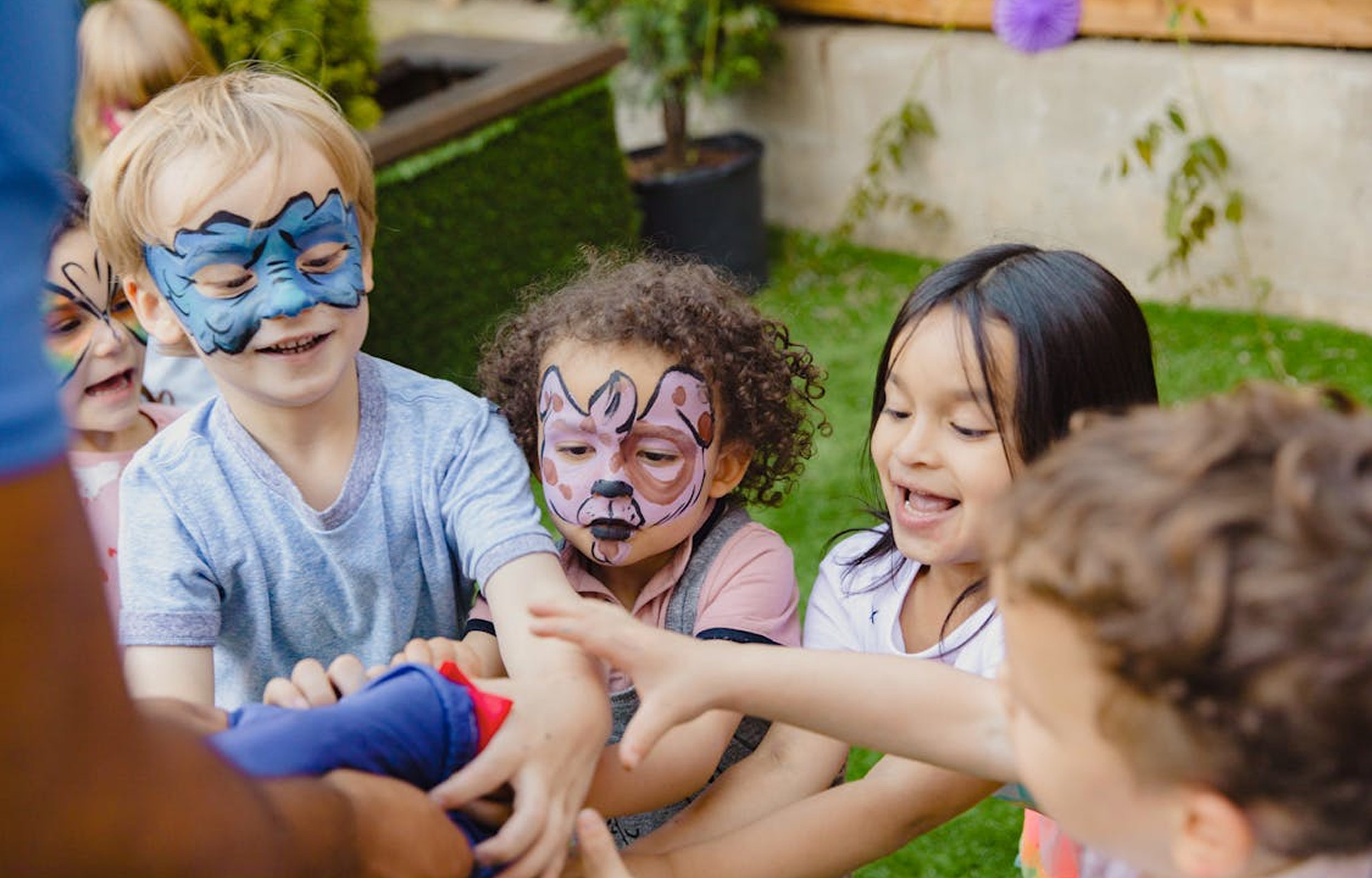 Children enjoying activities
